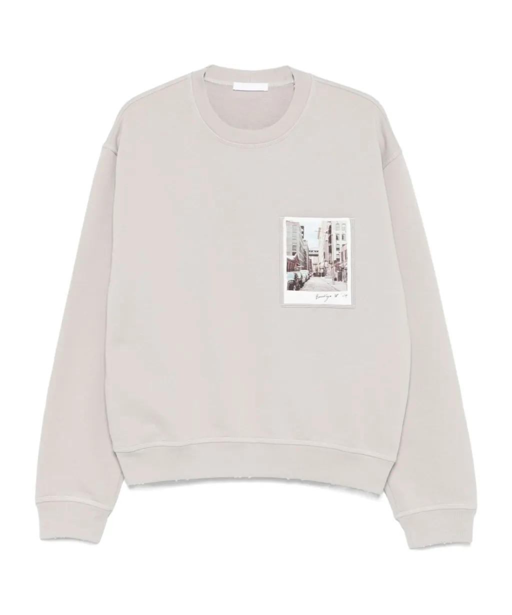 Graphic Crew Neck Sweater