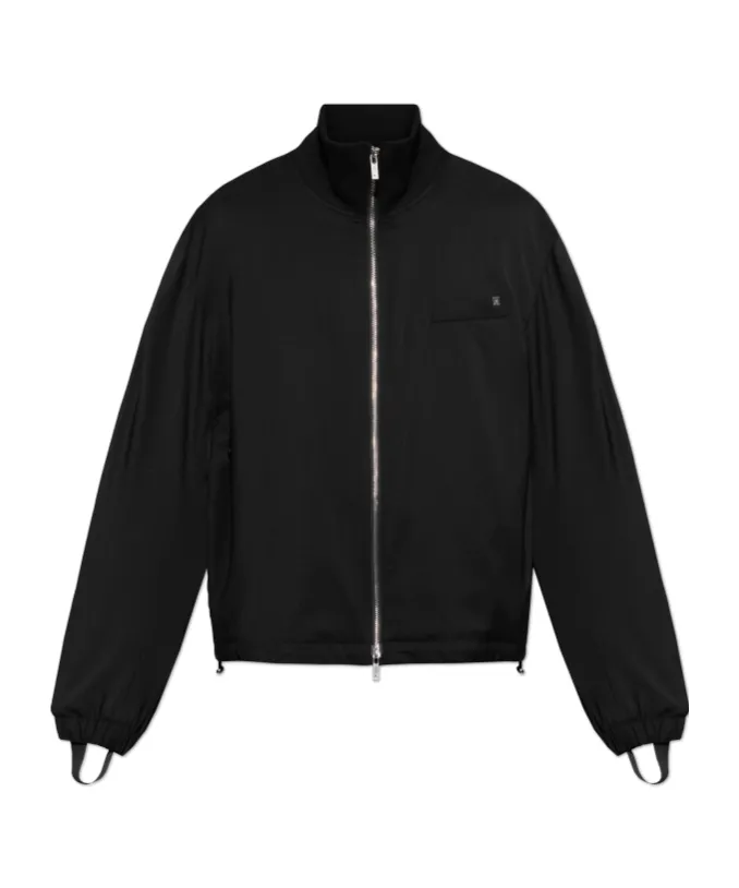High-Neck Zipped Jacket