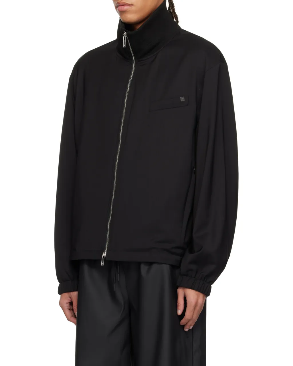 High-Neck Zipped Jacket