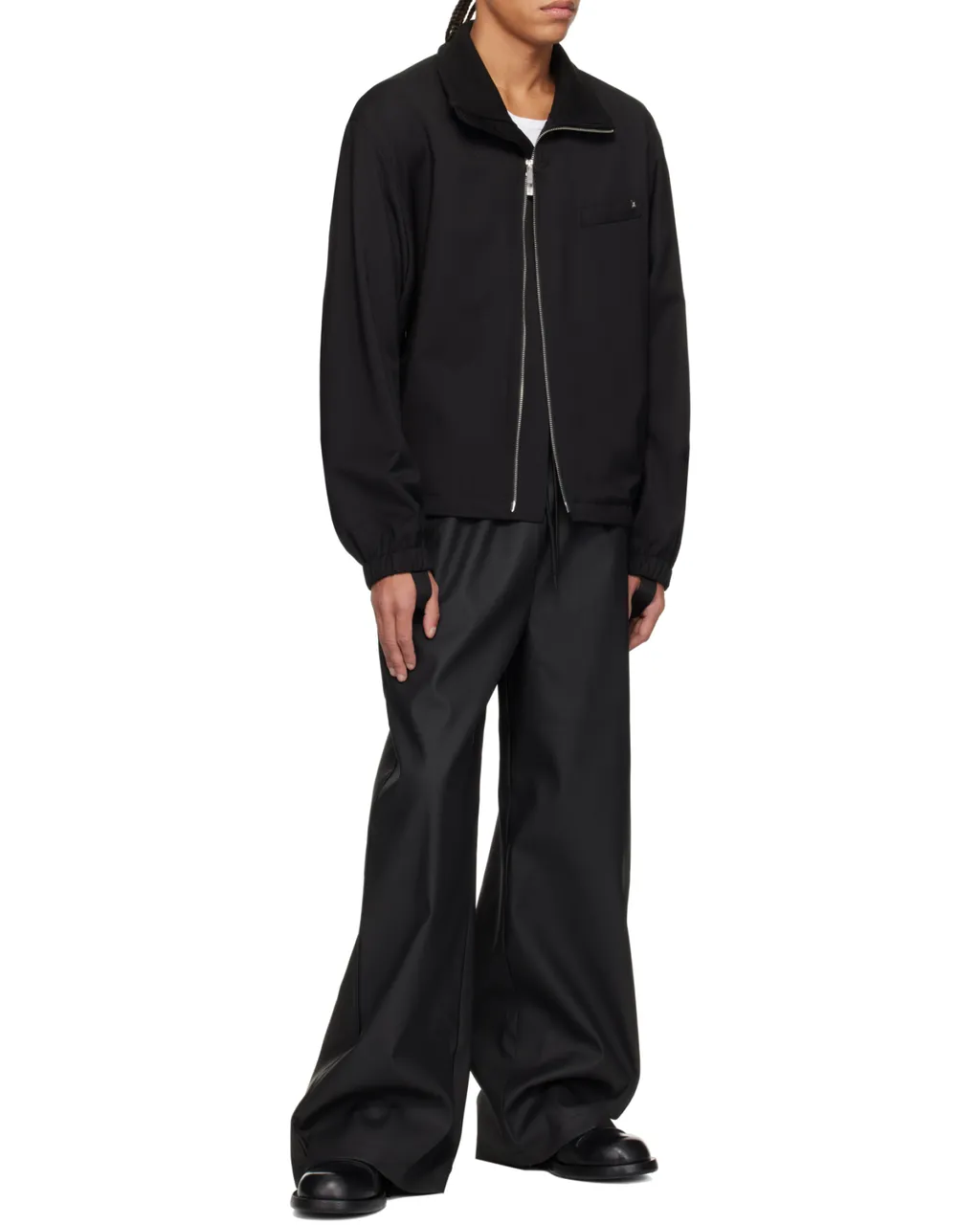 High-Neck Zipped Jacket