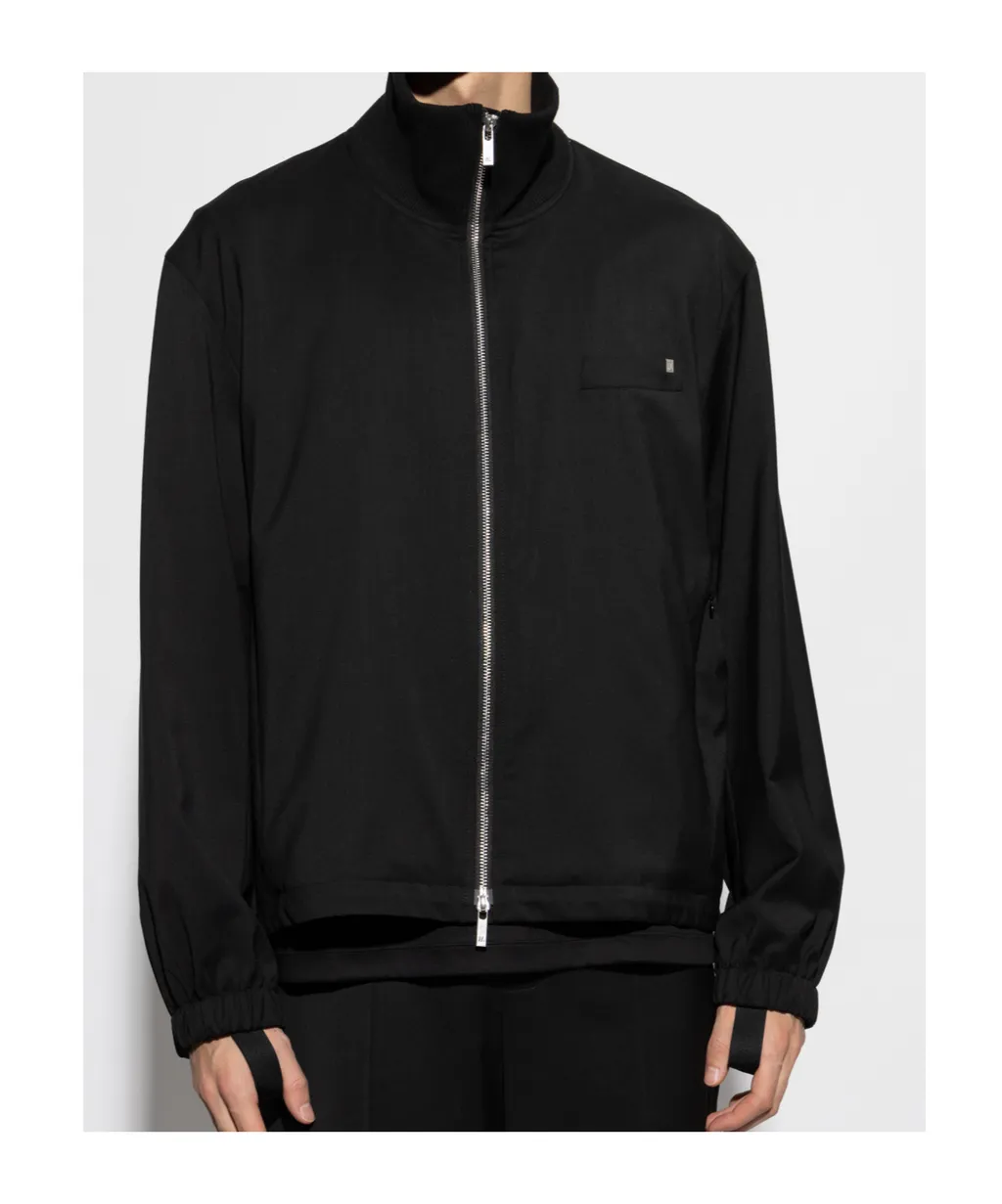 High-Neck Zipped Jacket
