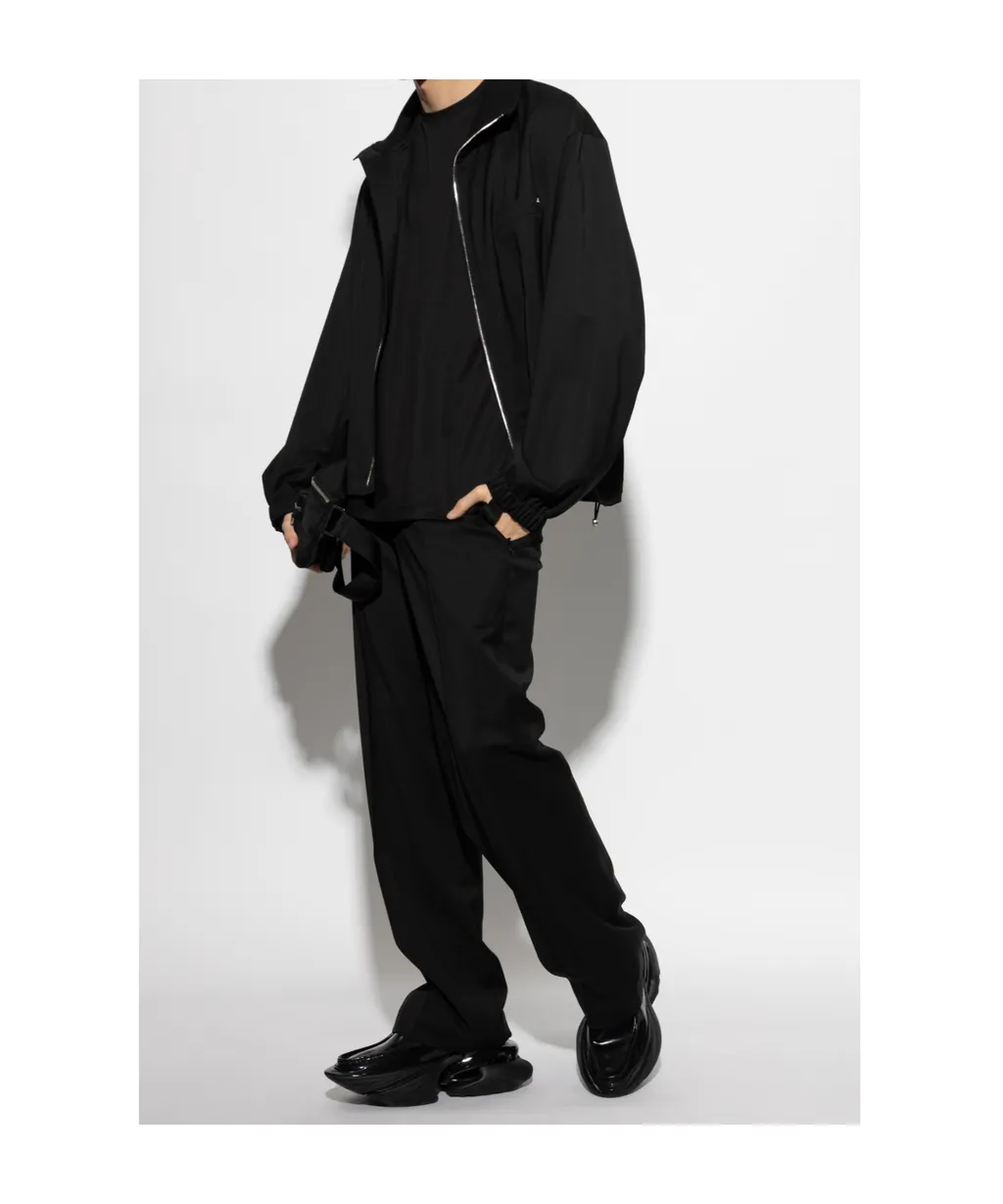 High-Neck Zipped Jacket