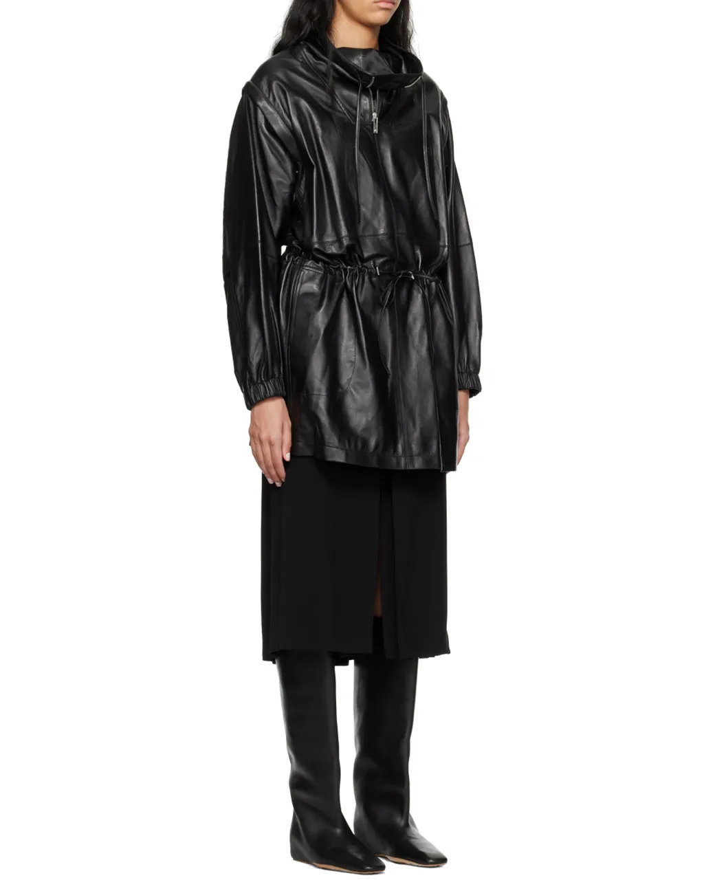 Leather Anorak Dress