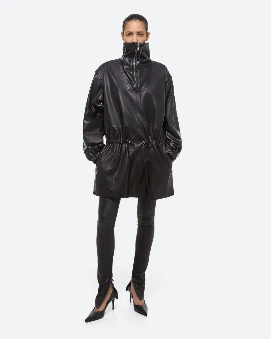 Leather Anorak Dress