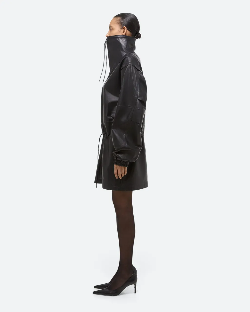 Leather Anorak Dress