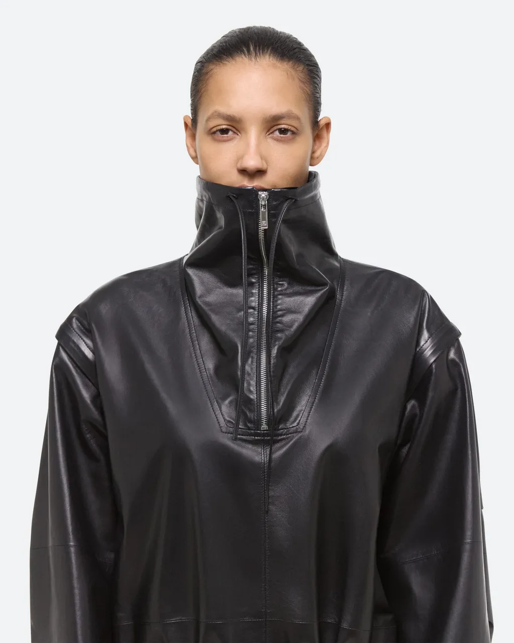 Leather Anorak Dress