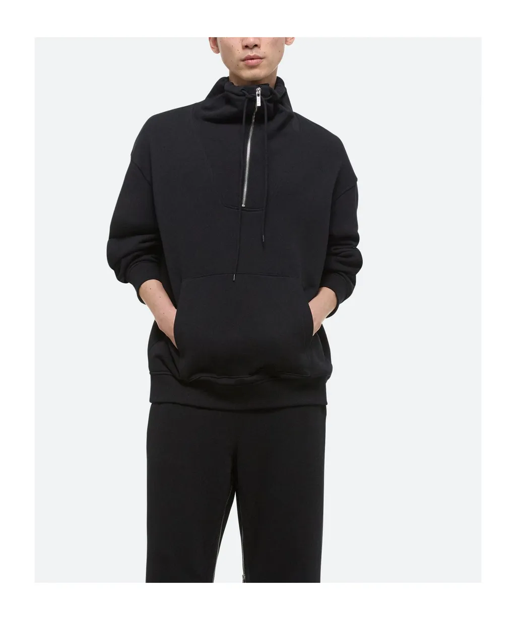 Funnel Neck Drawstring Hoodie