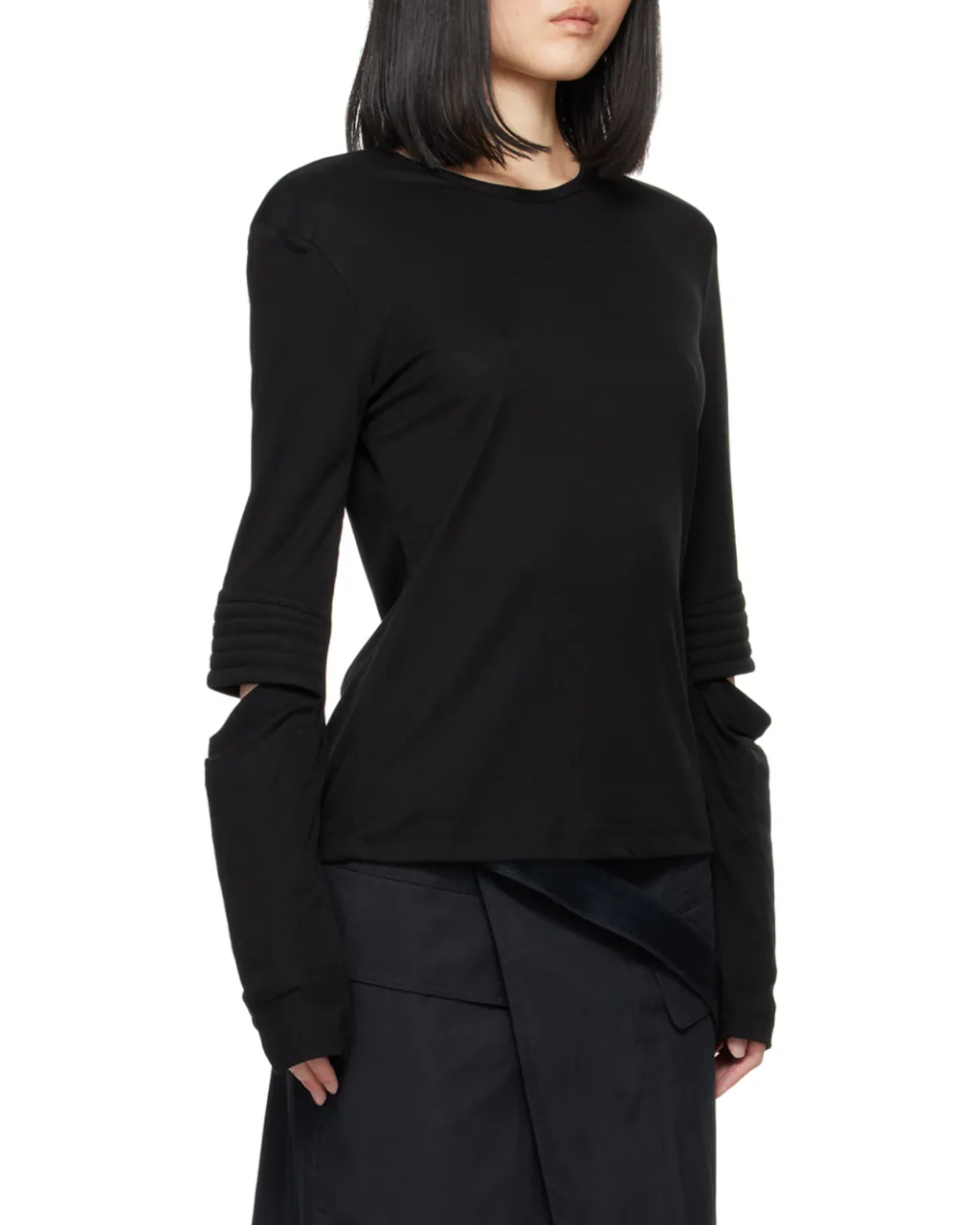 Astro Crewneck Cut-Out Top