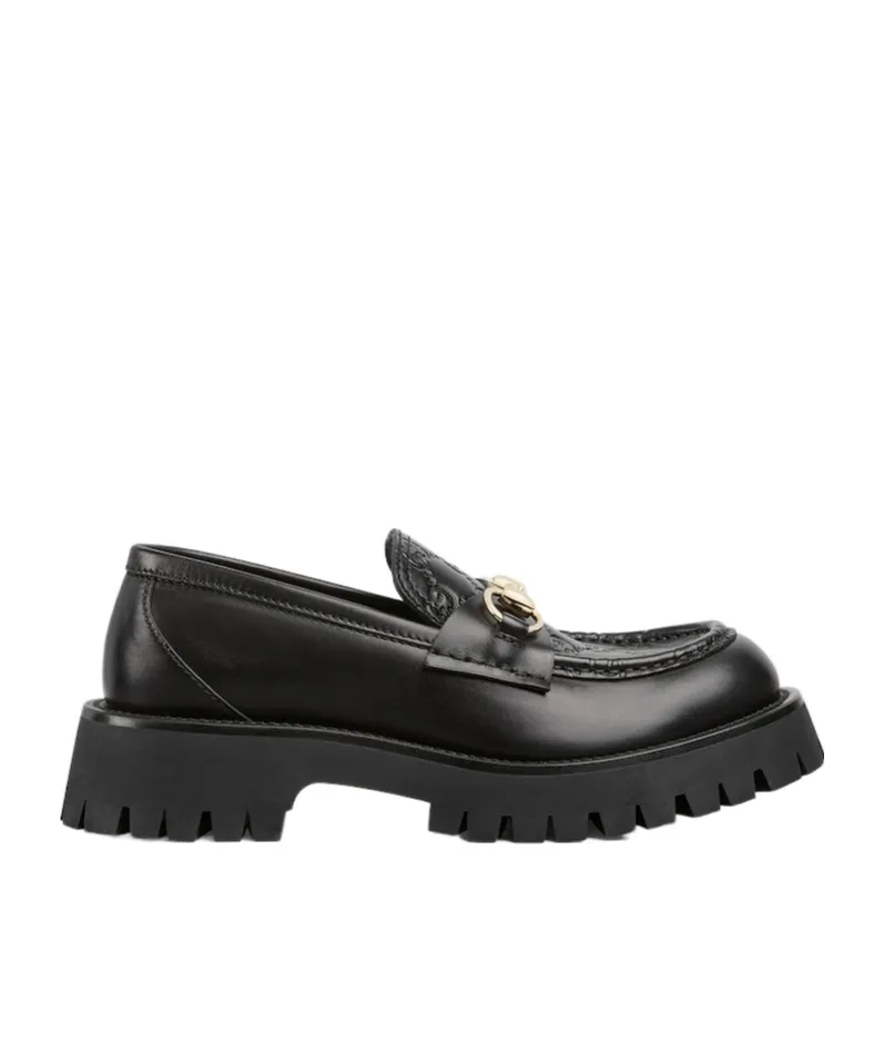 Lug Sole Horsebit Loafers