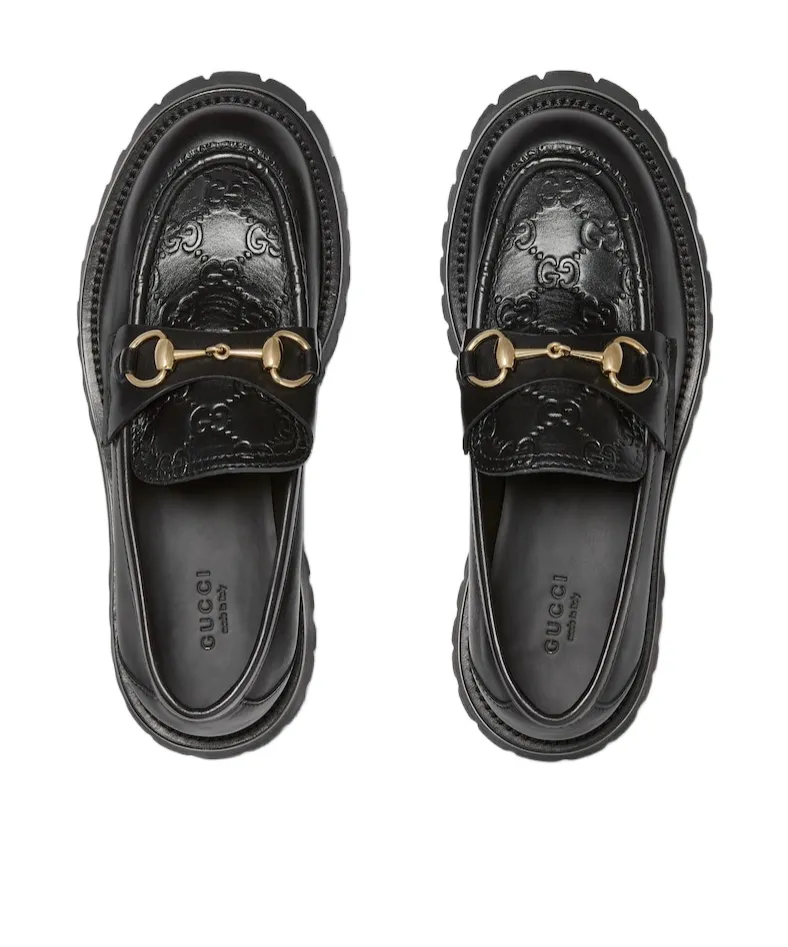 Lug Sole Horsebit Loafers