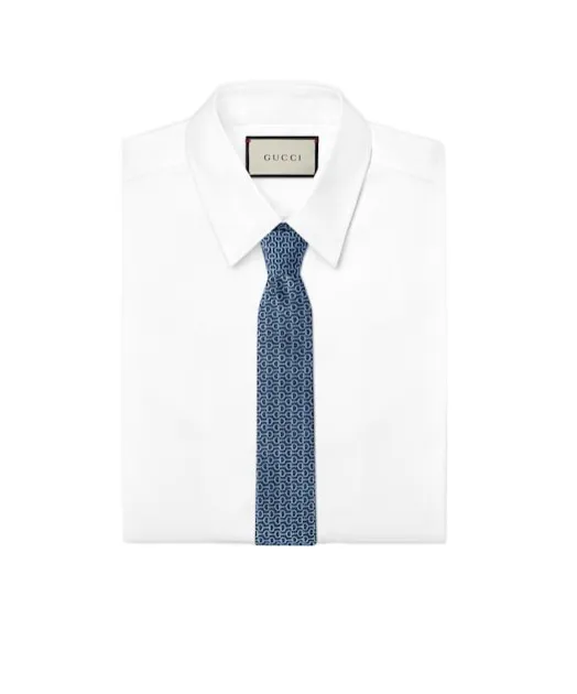 Patterned Logo Detailed Tie