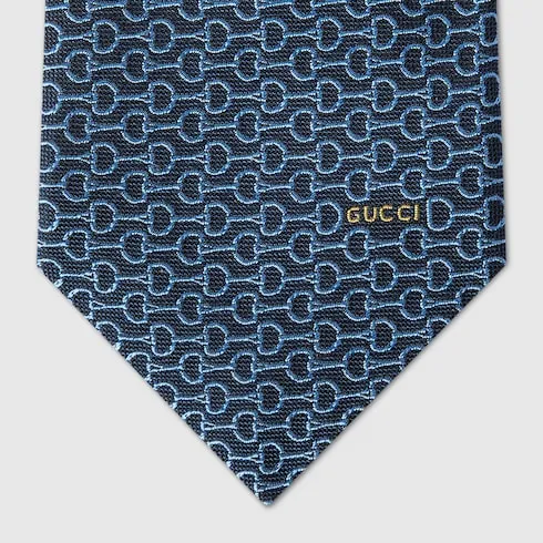 Patterned Logo Detailed Tie