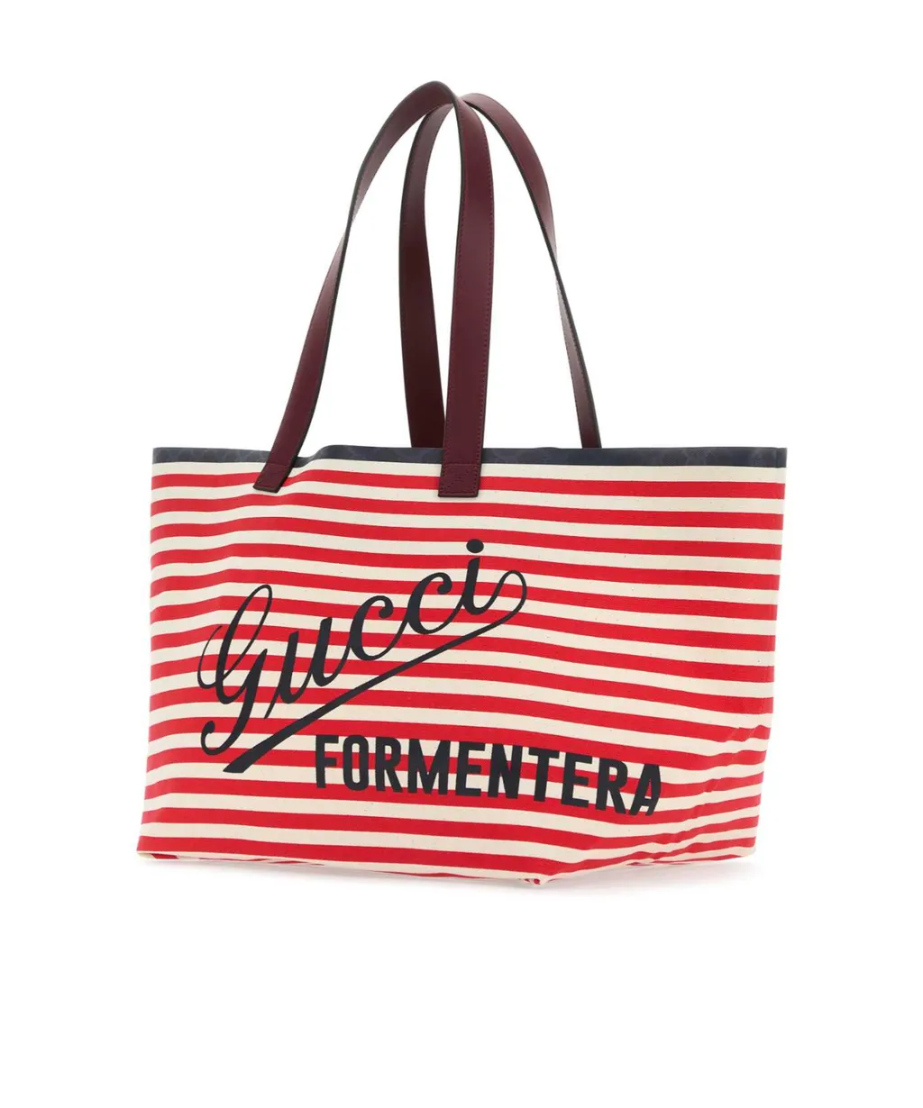 Pattern Striped Shopping Bag