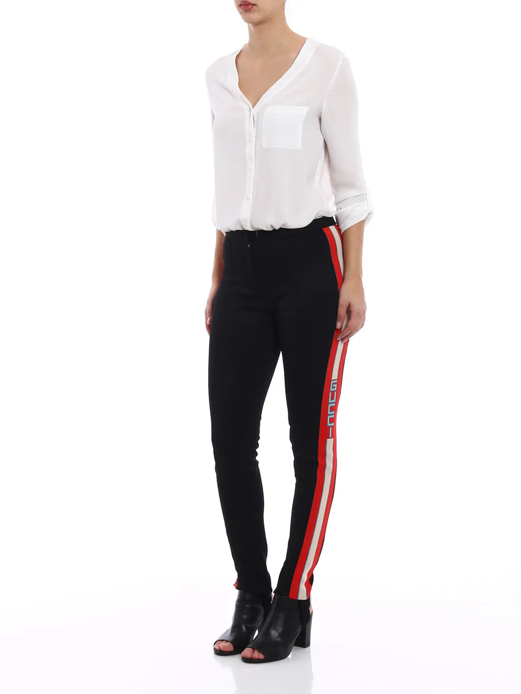 Technical Side Striped Foot Leggings