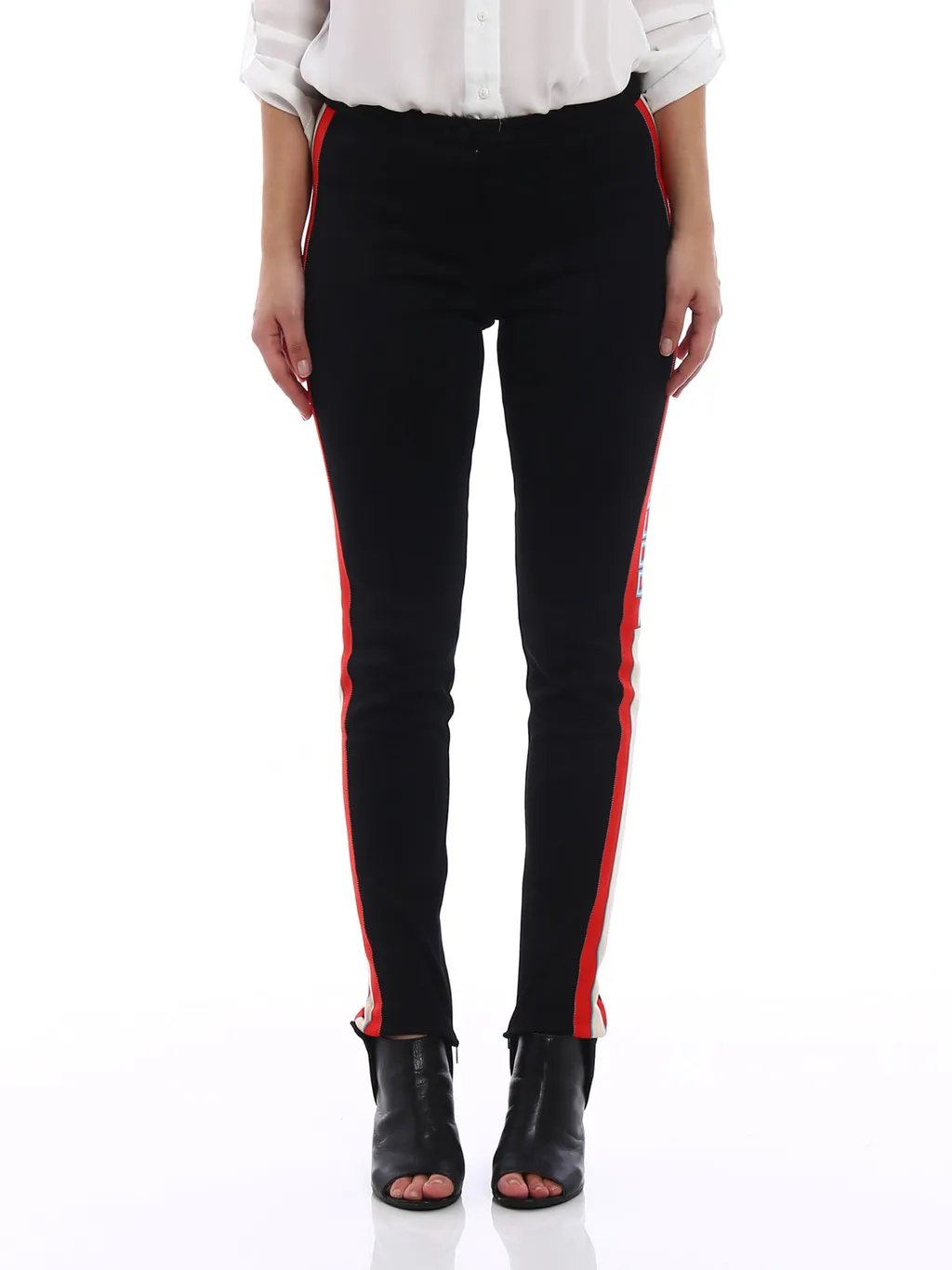 Technical Side Striped Foot Leggings