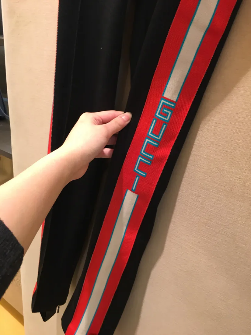 Technical Side Striped Foot Leggings