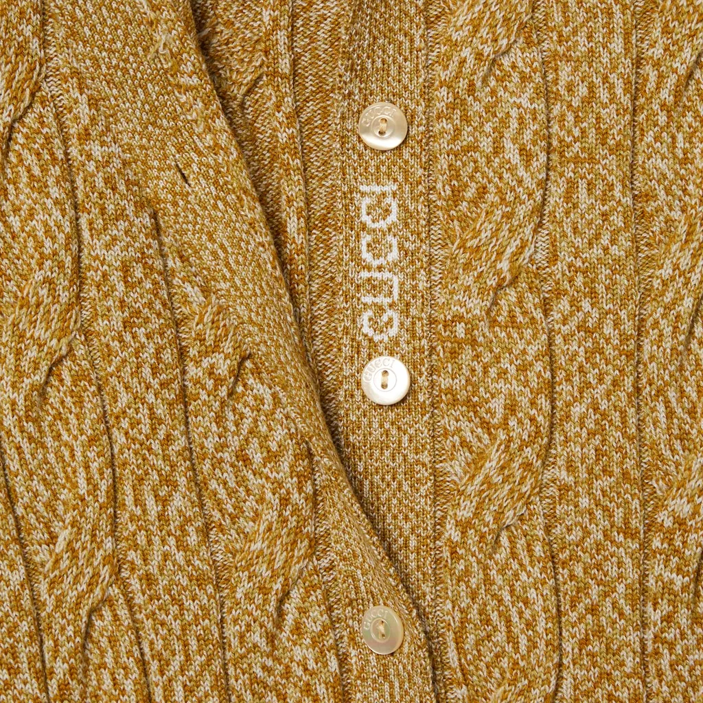 Fine Cable And Rib Polo Top