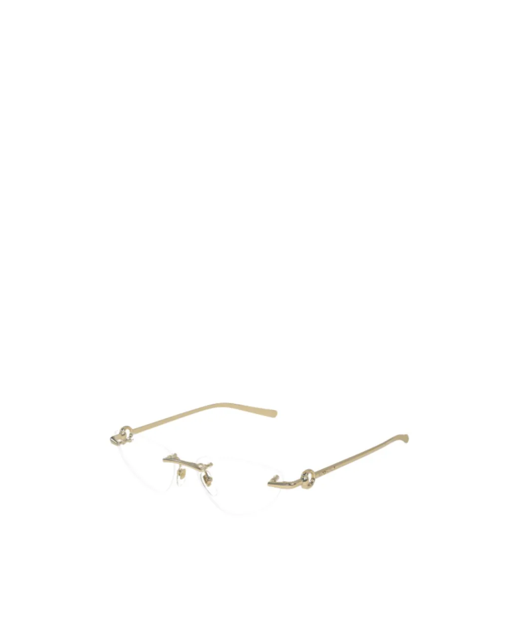 Logo-Engraved Cat-Eye Frame Glasses