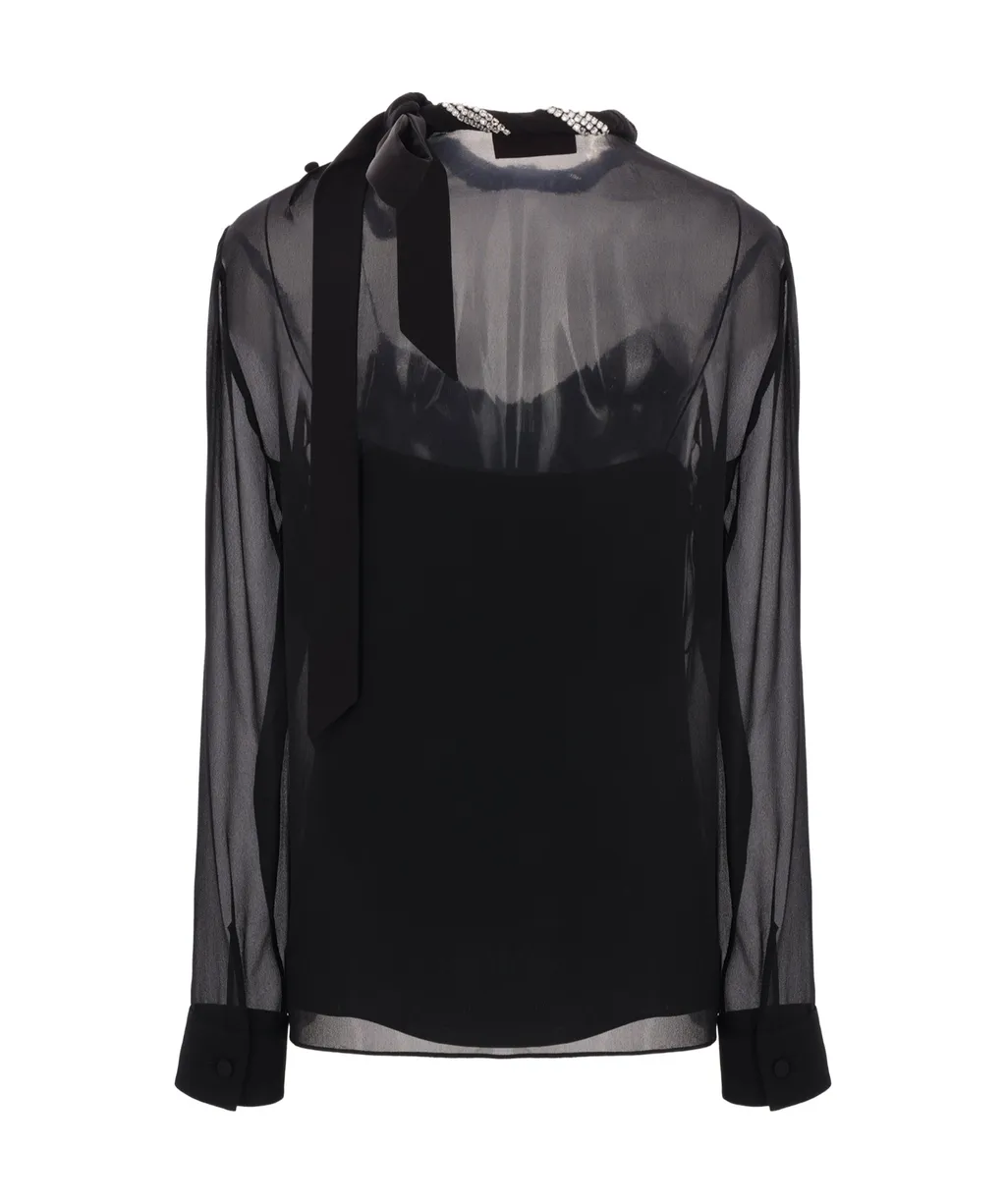 Crystal-Embellished Blouse