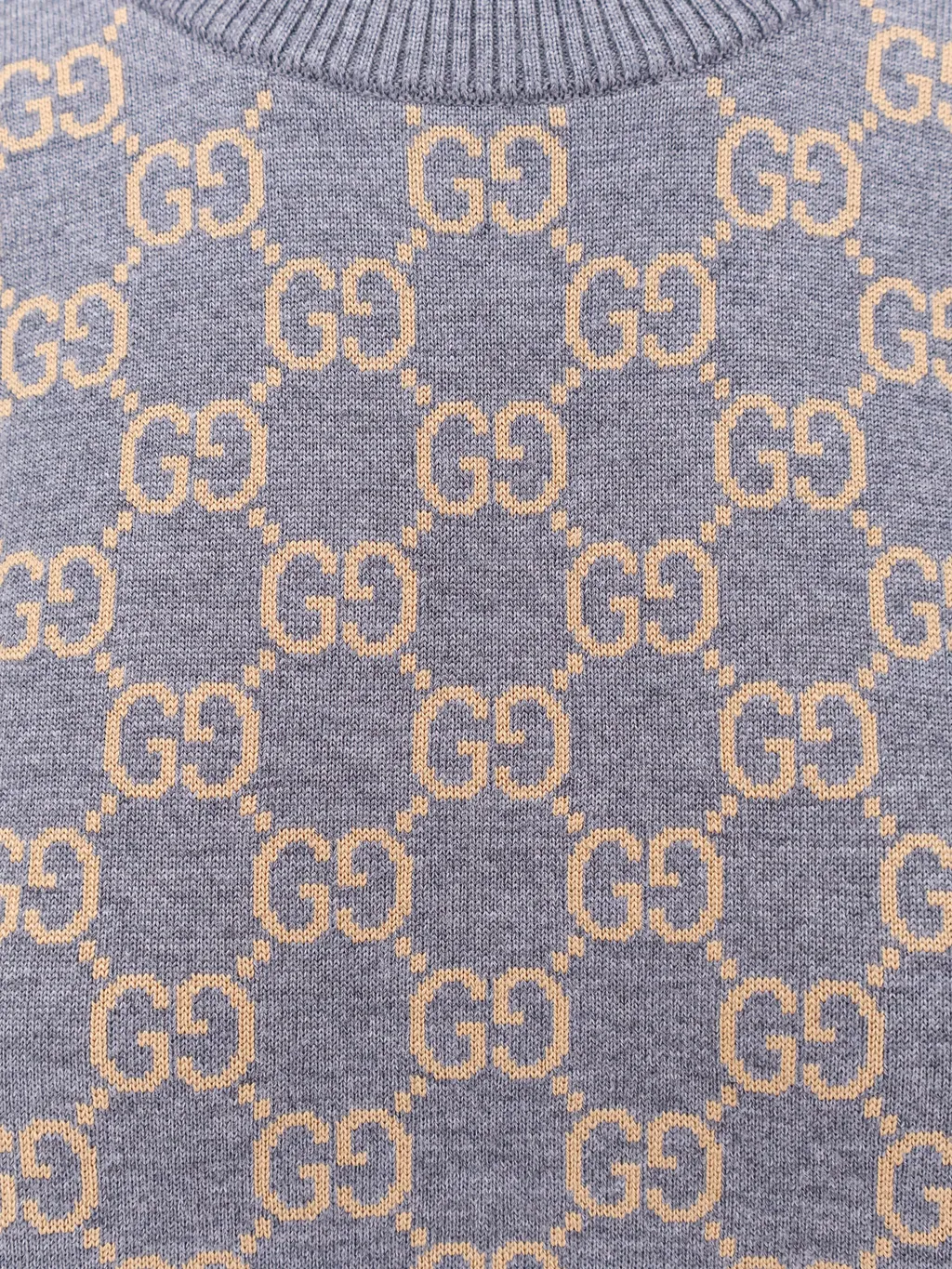 Monogrammed Intarsia Short-Sleeve Sweater