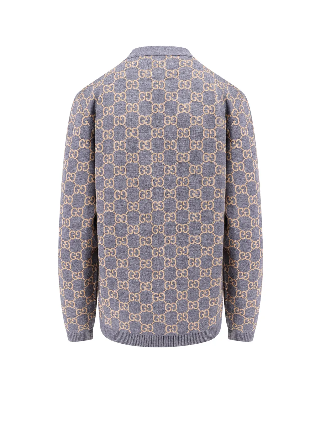 Reversible Gg Jacquard Button-Up Cardigan