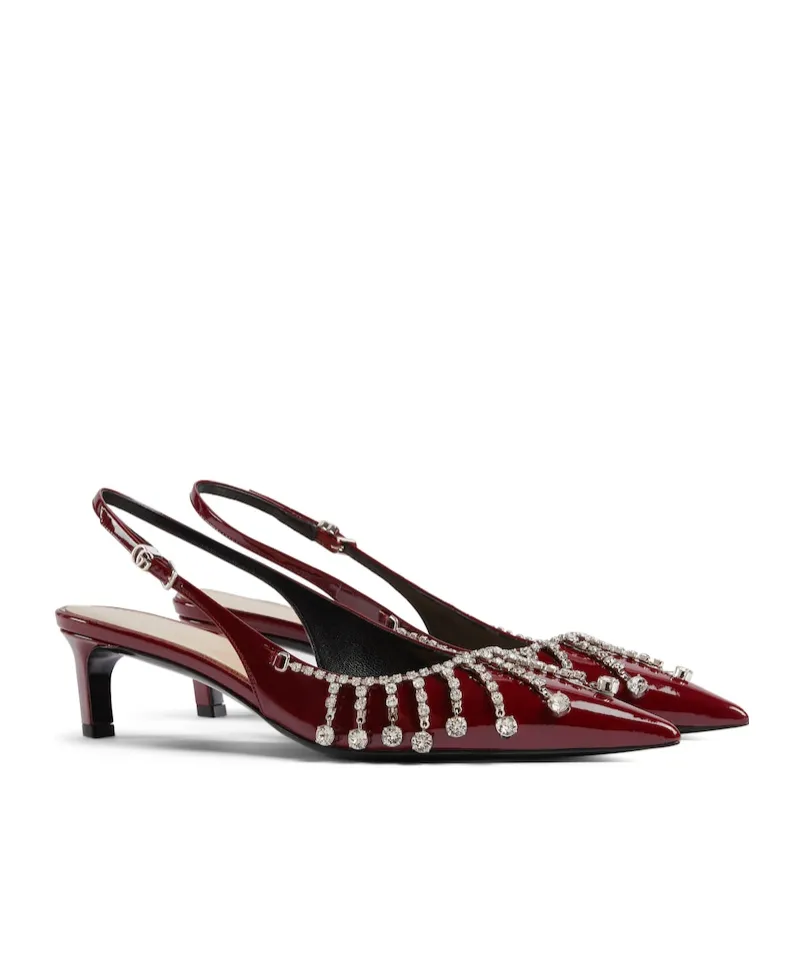 Embellished Chain Pumps