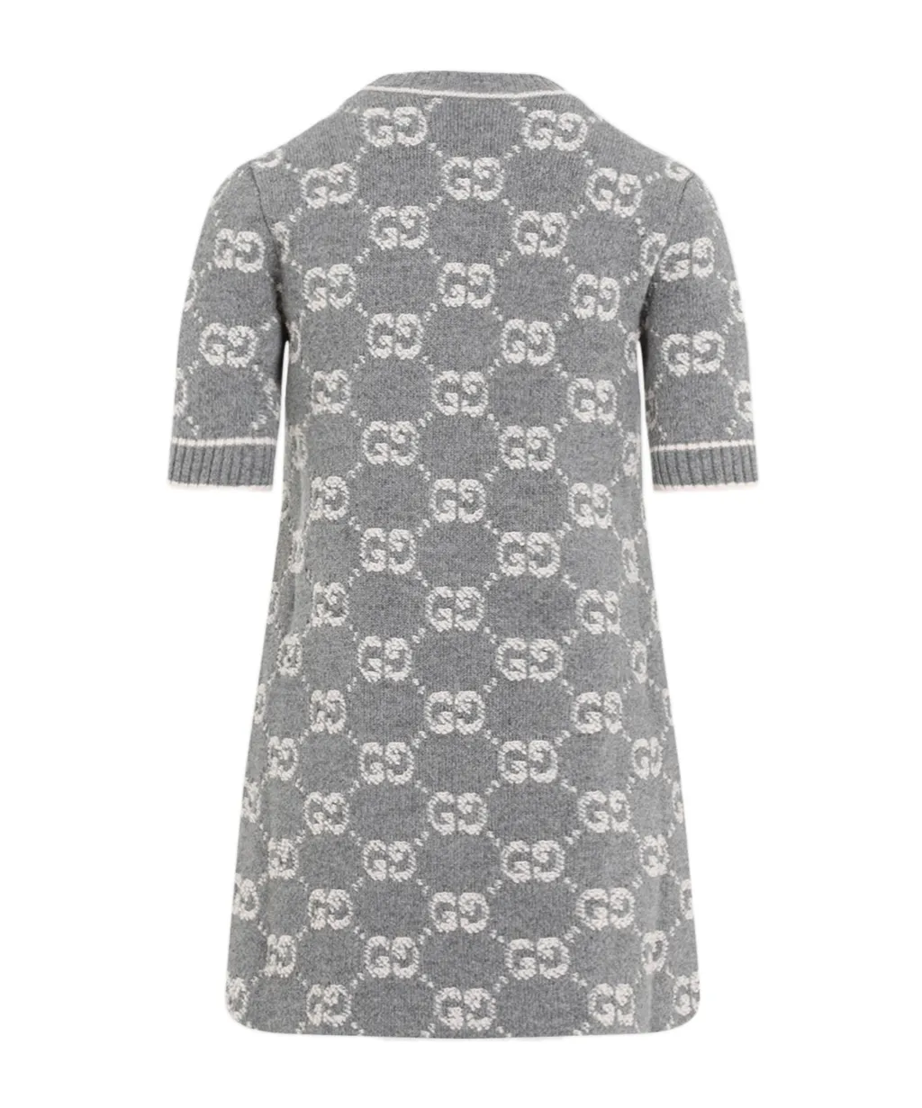 Monogrammed Intarsia Dress