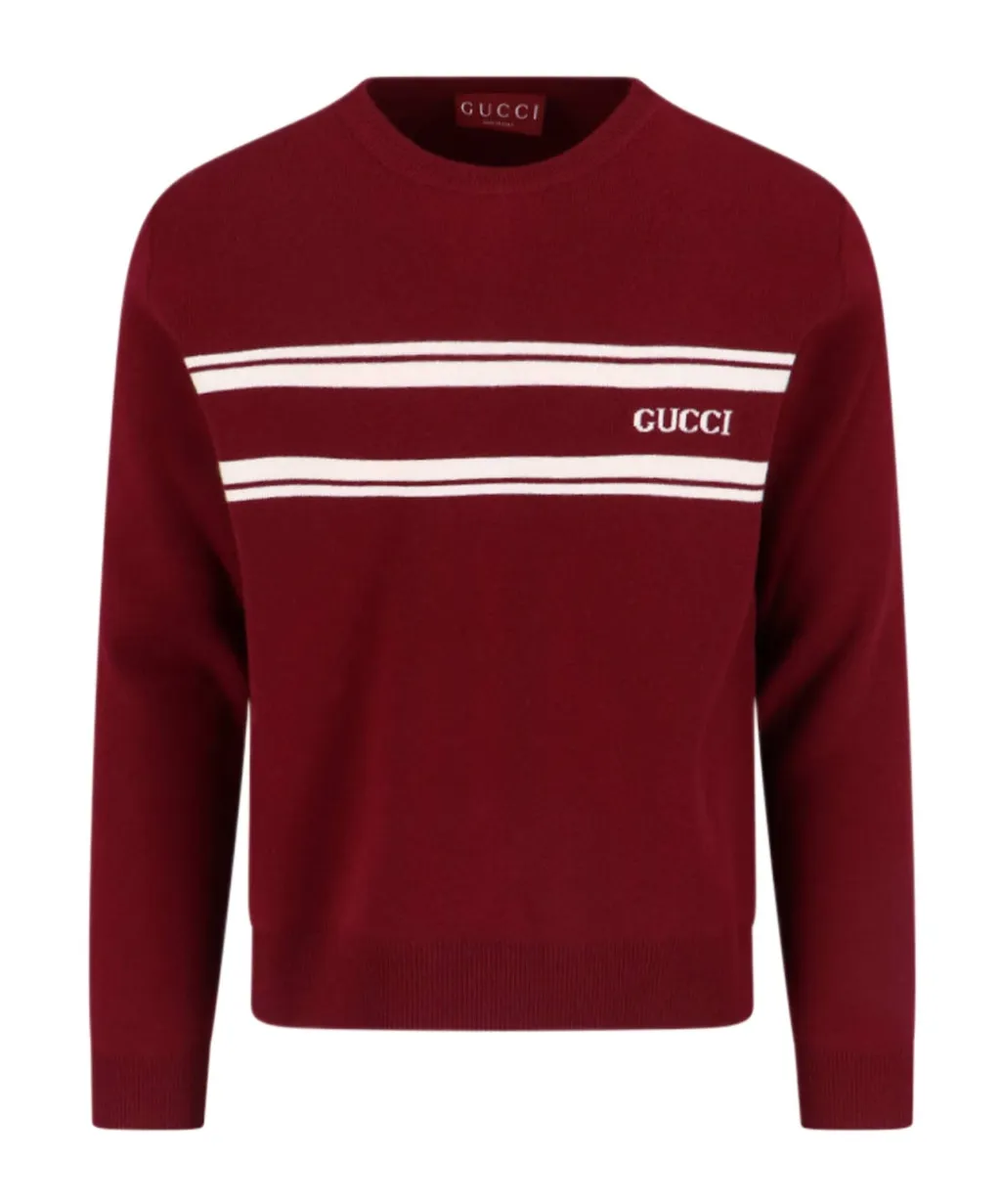 Intarsia Logo Crewneck Jumper