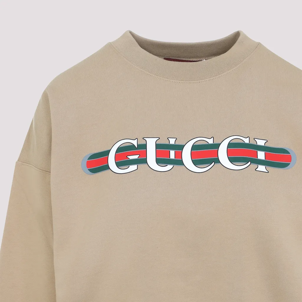 Logo Printed Crewneck Sweatshirt