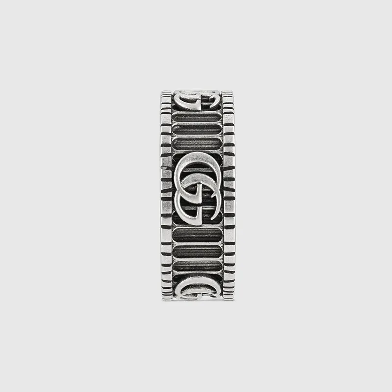 Double G Sterling Silver Ring