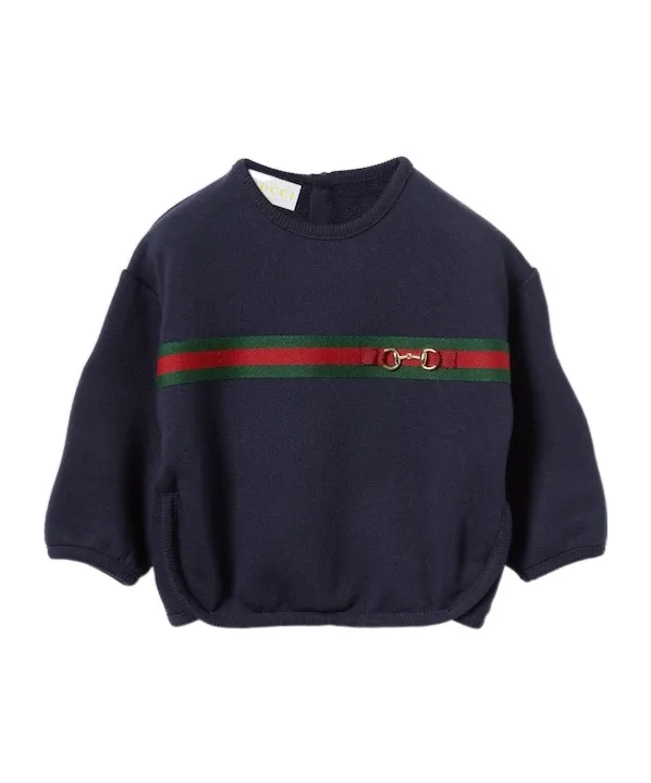 Web Stripe Crewneck Jumper