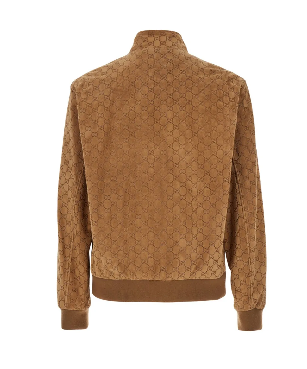 Embossed Gg Bomber Jacket