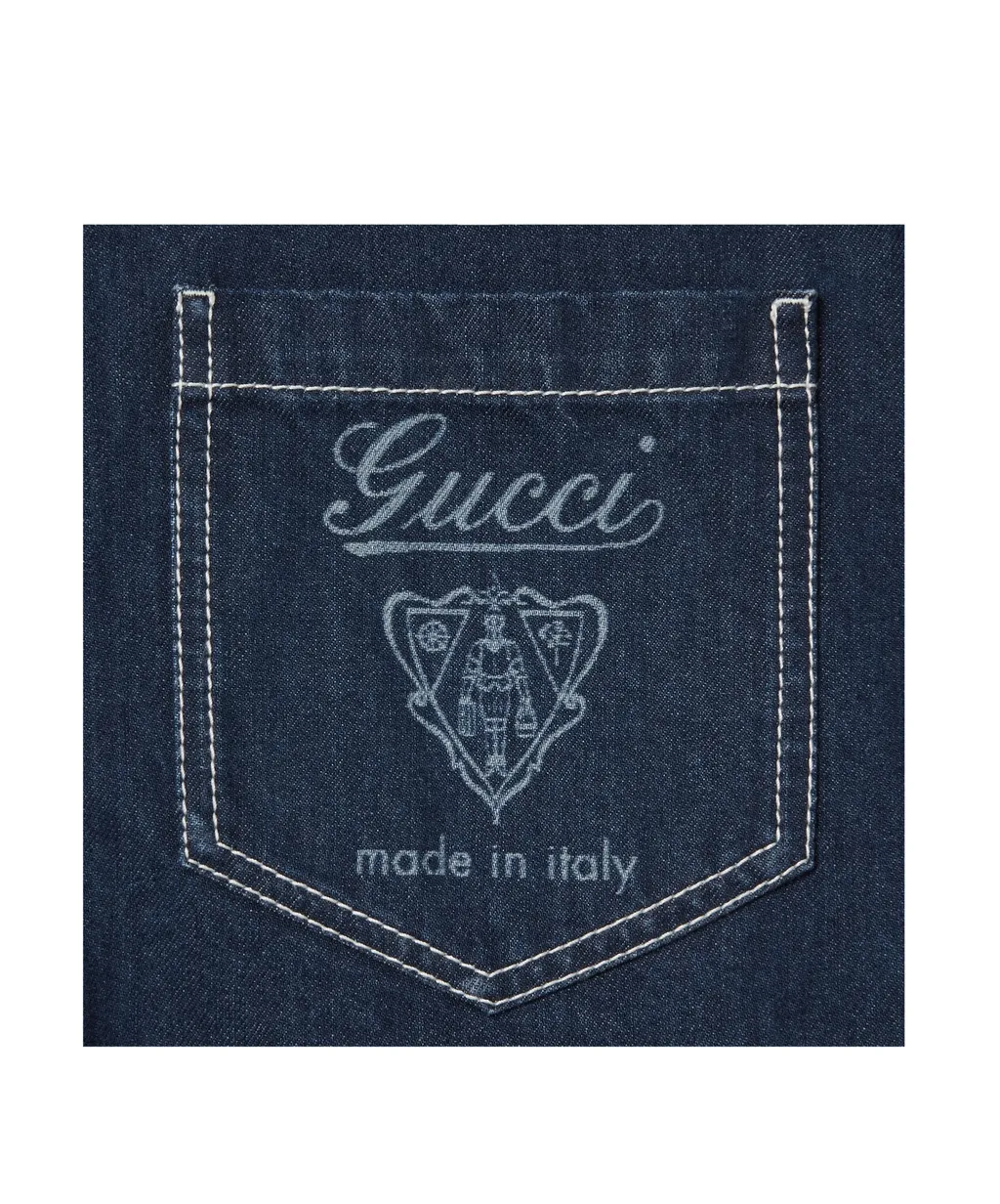 Lasered Denim Shirt
