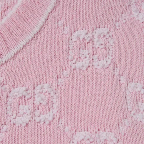 Logo Intarsia Button-Up Cardigan