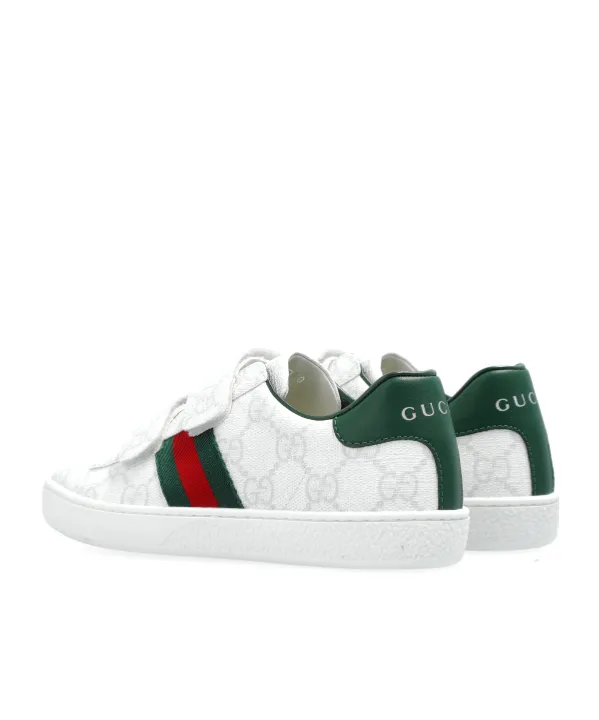 Logo Printed Touch Strap Sneakers