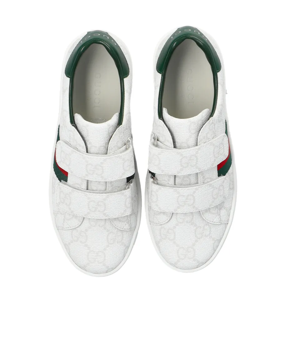 Logo Printed Touch Strap Sneakers