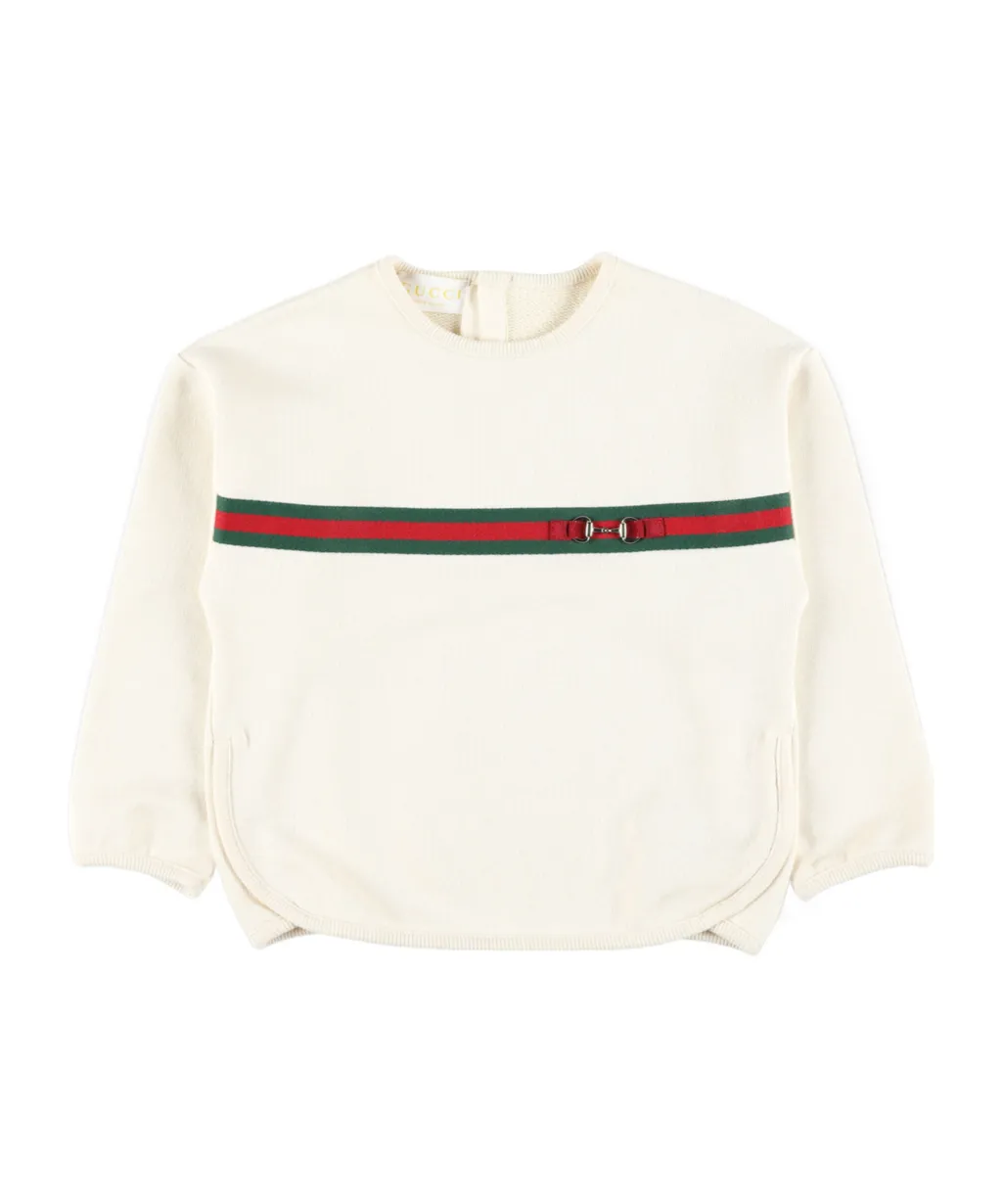 Baby Cotton Sweatshirt With Web