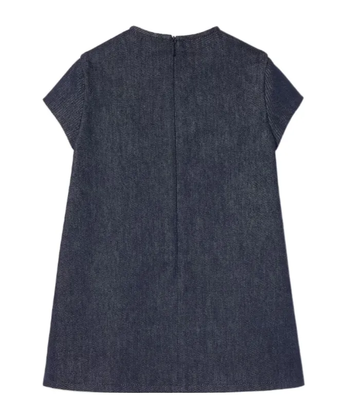 Web Detailed Denim Dress