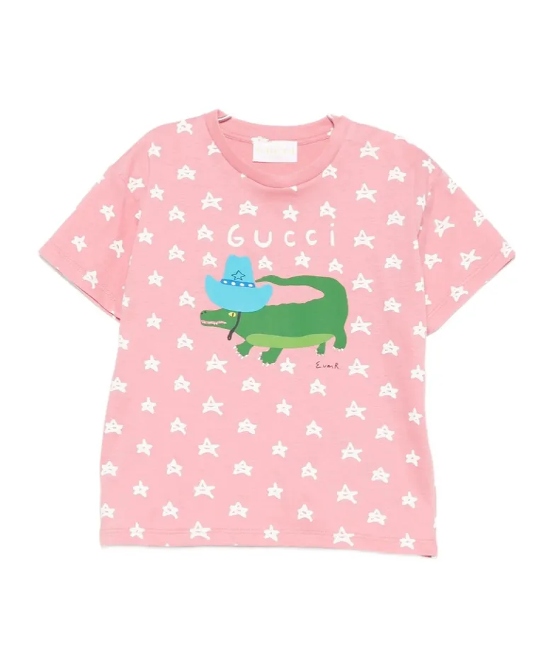 Baby Cotton T-Shirt With Print