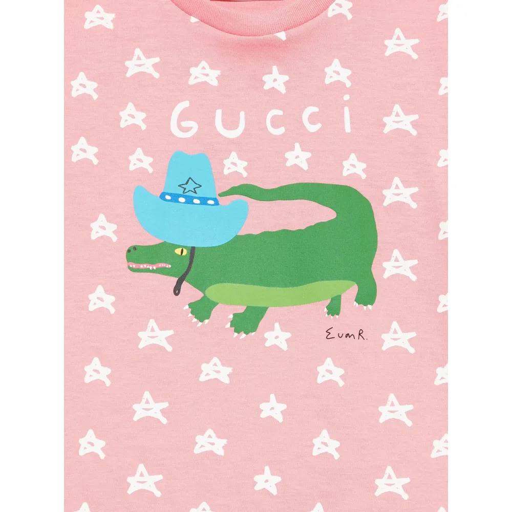 Baby Cotton T-Shirt With Print