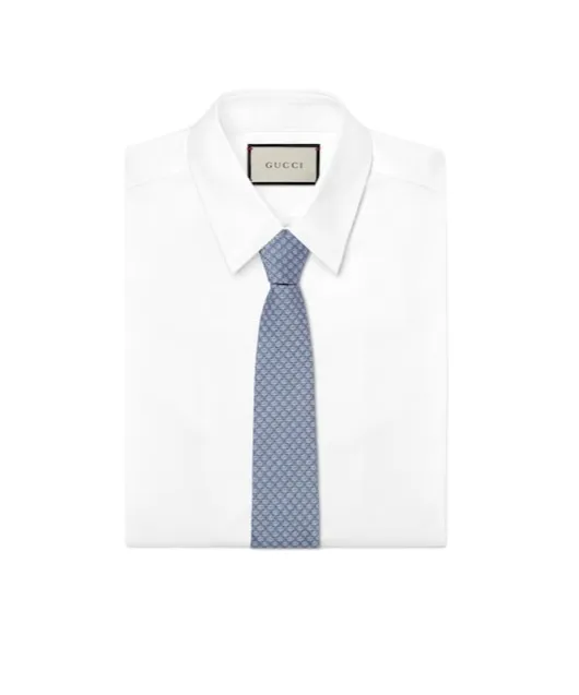Double G Silk Jacquard Tie