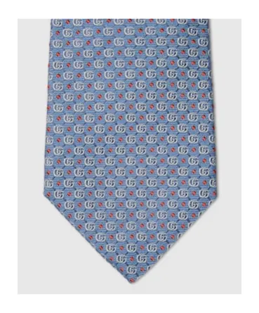 Double G Silk Jacquard Tie