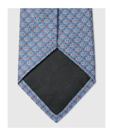 Double G Silk Jacquard Tie