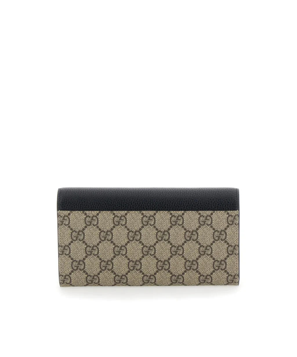 Gg Marmont Bi-Color Continental Wallet