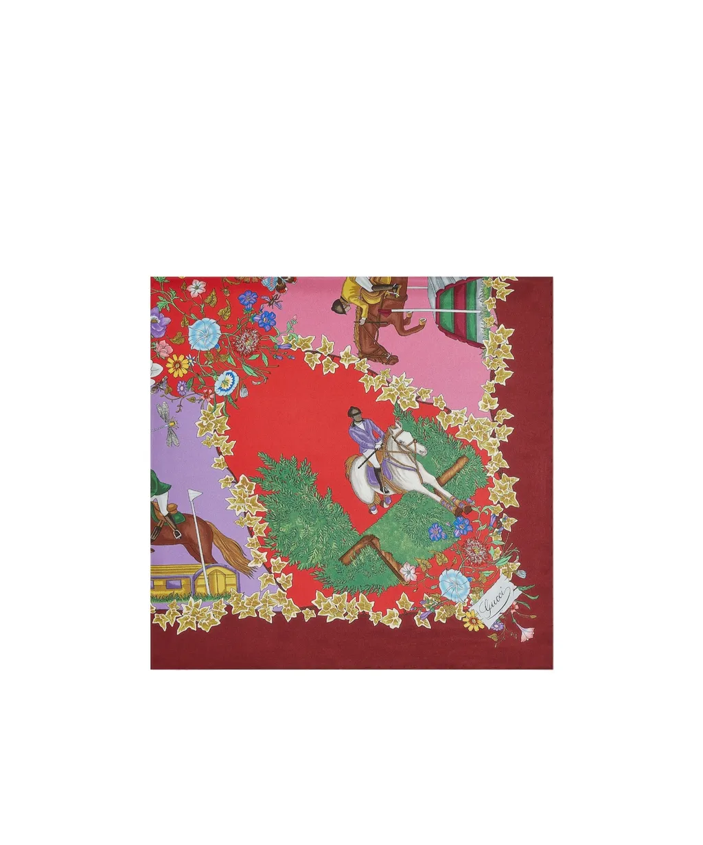 Printed Silk Twill Carré