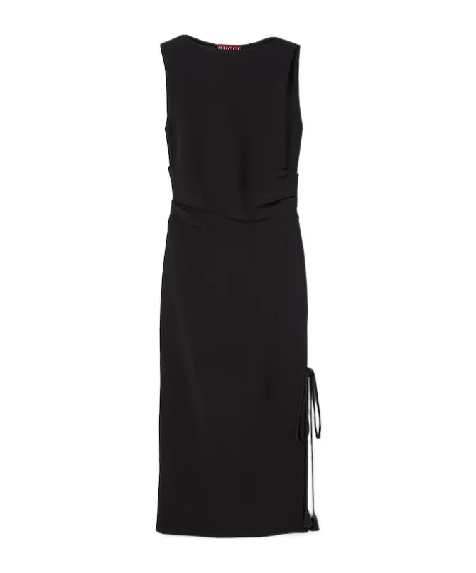 Silk CrÊPe Dress With Embroidery