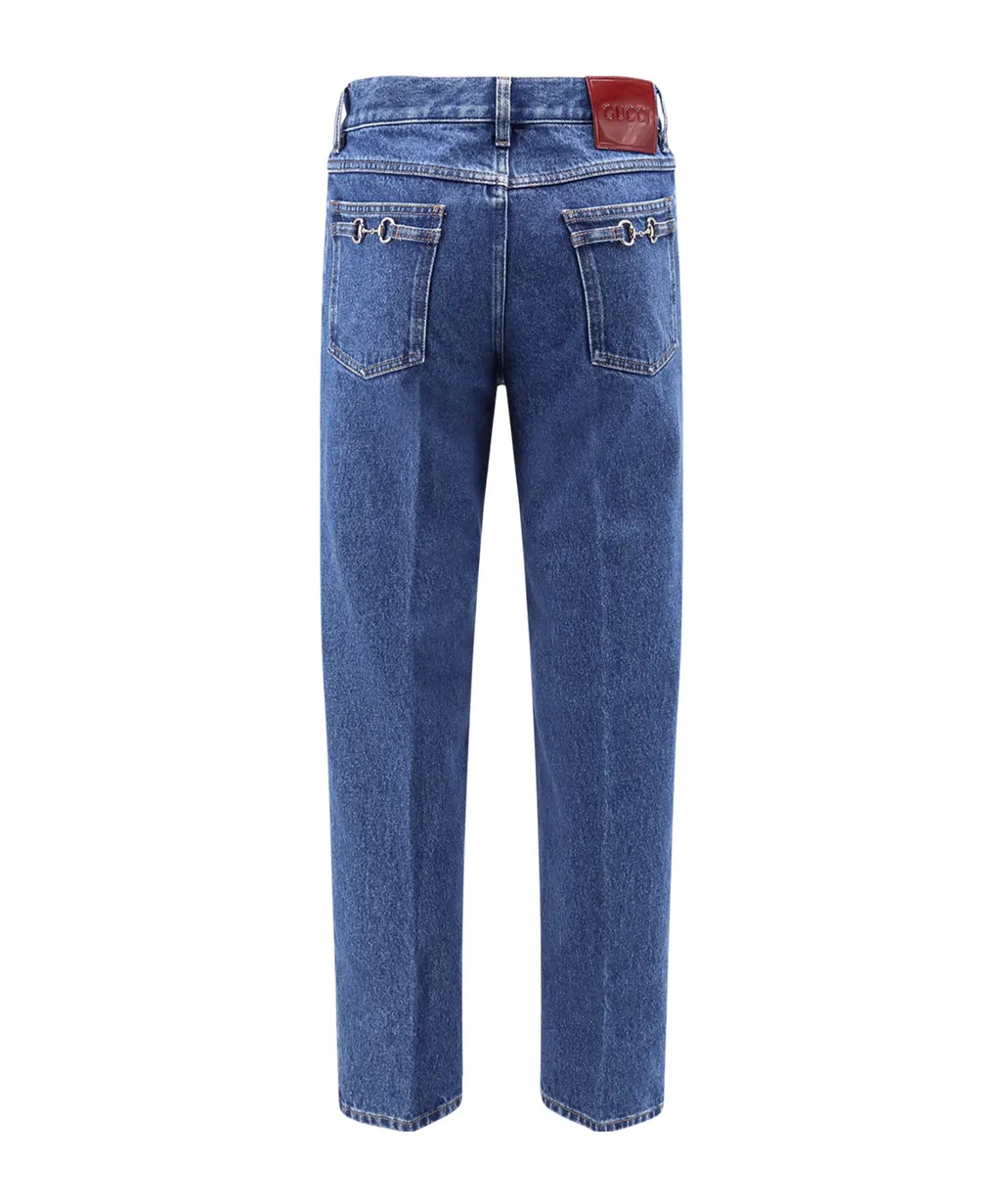 Five-Pocket Straight-Leg Jeans