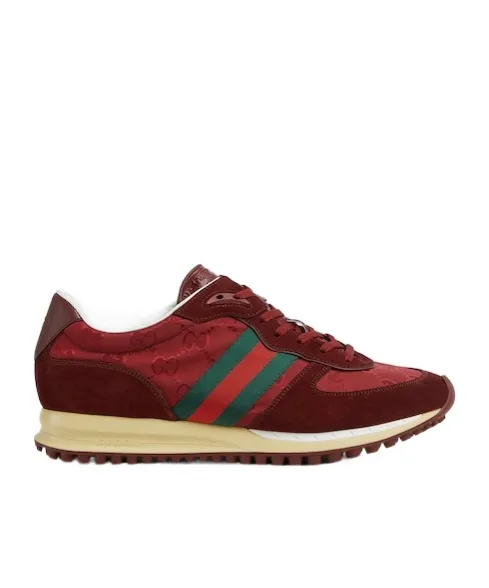 Panelled Lace-Up Sneakers