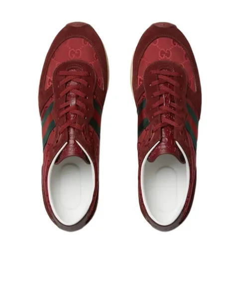 Panelled Lace-Up Sneakers