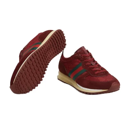 Panelled Lace-Up Sneakers